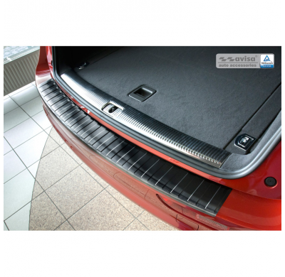 Negro Protector De Paragolpes Acero Inox Audi Q5 2008-2012 & 2012- 'Ribs'